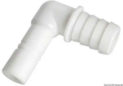 Image de Raccord coudé cylindrique pour tuyau 20mm, 1 pièce