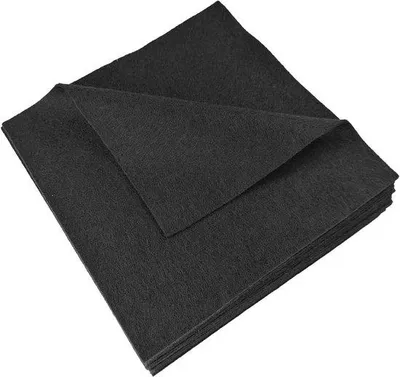 Image de Feuilles de carton pour couture - épaisseur 14 mm, 15 x 15 cm, noir