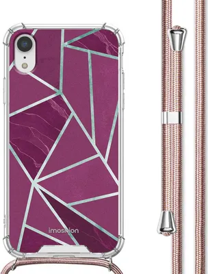 Obrázok produktu pre imoshion Designové puzdro so šnúrou pre Apple iPhone Xr - Bordeaux Graphic