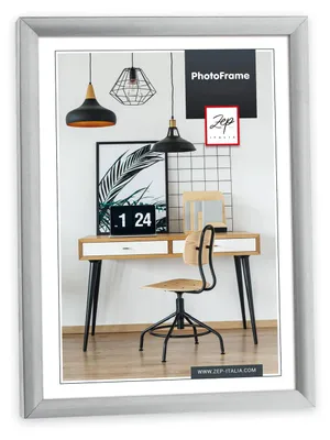 Produktbild von ZEP Kunststoff-Fotorahmen „New Easy“, silber, 40 x 40 cm