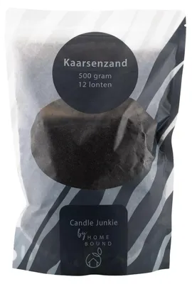 Productafbeelding van HomeBound Kaarsvlokken, 500 gram, met 12 zwarte lonten