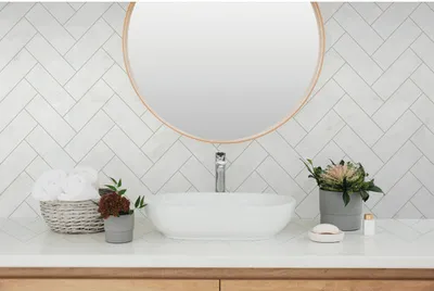 Produktbild von Wandbelag PVC Ceramics Metallic Chevron 67,5 x 400 cm
