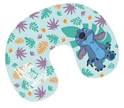 Obrázek produktu pro Cestovní polštář Disney zelenkavý - Lilo a Stitch/List