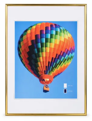Produktbild von New Lifestyle Kunststoff Bilderrahmen Kunststoffrahmen Bildhalter Bildträger - Farbe: Gold | Format: 50x70
