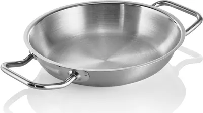 Produktbild von Pfanne mit 2 Griffen Cookware 21, Ø 20 cm, Höhe 4,5 cm, Chromnickelstahl 18/10