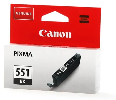 Produktbild von Canon CLI-551BK Tinte Schwarz, Standardertrag, Foto schwarz, Tinte auf Farbstoffbasis, 1 Stück(e), 495 Seiten