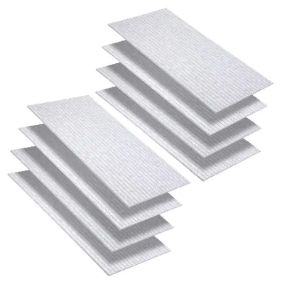 Produktbild von Vigevee 8 Stück Akustikplatten selbstklebend Schallschutzplatten Hohe Dichte Wandpaneel Vertikalstreifen Hellgrau