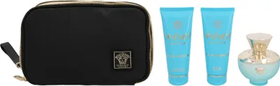Produktbild von Edt Spray 100ml/Shower Gel 100ml/Body Lotion 100ml/Bag Versace Dylan Turquoise Giftset