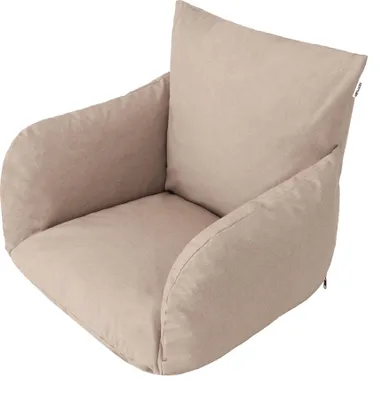 Obrázek produktu pro Pillowprim Barry - pohodlný polštářek na závěsné křeslo, měkký, moderní a odolný proti povětrnostním vlivům, béžový