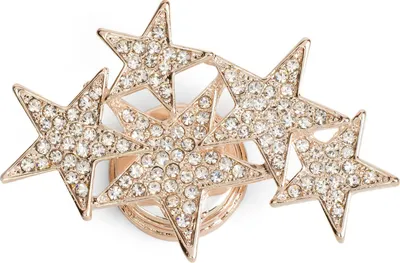 Produktbild von styleBREAKER Magnet Schmuck Anhänger mit versetzt angeordneten Strass besetzten Sternen für Schals, Tücher oder Ponchos, Brosche, Damen 05050061