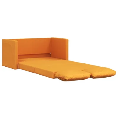 Produktbild von vidaXL Bodensofa mit Schlaffunktion Dunkelgelb 112x174x55 cm Stoff