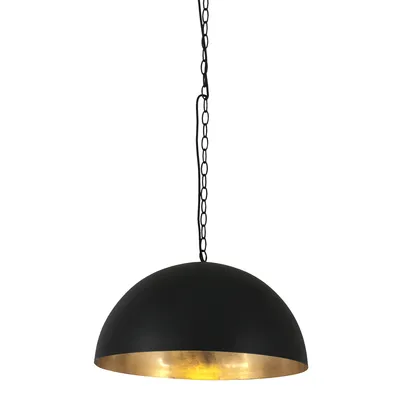Produktbild von Steinhauer - hängeleuchte - Semicirkel - schwarz - metall - Ø 50cm - E27 - 2555ZW