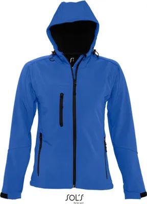 Produktbild von SOLs 46802 | Womens Hooded Softshell Jacket Replay - Farbe: Royal Blue - Größe: L