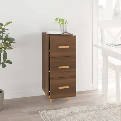 Produktbild von vidaXL Sideboard Braun Eichen-Optik 34,5x34x90 cm Holzwerkstoff