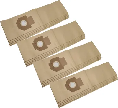 Produktbild von vhbw 20x Staubbeutel kompatibel mit Kärcher NT 48/1, 82/1, 70/3, NT 72/2, 65/2 Staubsauger - 38cm x 22cm braun