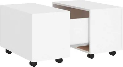 Obrázek produktu pro vidaXL Konferenční stolek bílý 60x60x38 cm Dřevěný materiál