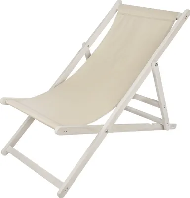 A simple studio shot of a folding beach chair.