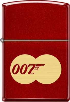 Produktbild von Zippo Benzin-Feuerzeug metallic red gelasert, 007 James Bond, 6000746, unbefüllt