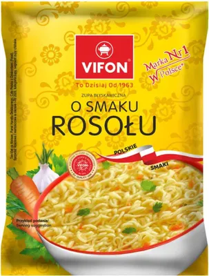 Produktbild von VIFON o smaku Rosolu Instant-Nudelsuppe mit Gemüsebrühegeschmack 65g