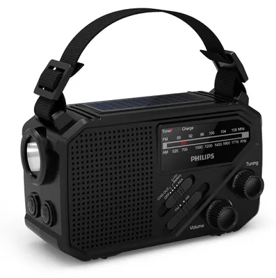 Zdjęcie produktu dla Philips Radio FM/AM akumulator zasilanie słoneczne LED