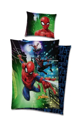 Produktbild von MARVEL Spider-Man Bettwäsche Set 140x200cm Baumwolle Kinder NEU