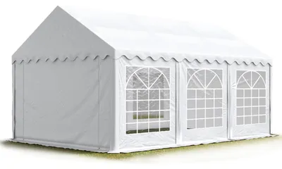 Produktbild von TOOLPORT Partyzelt Festzelt 3x6 m Garten-Pavillon PVC Plane 700 N in weiß Wasserdicht