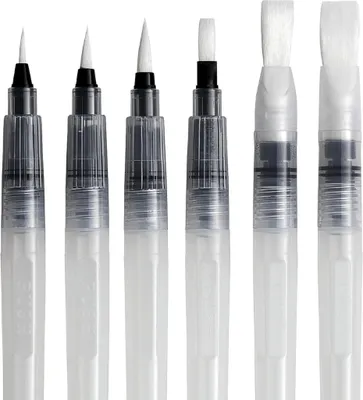 Produktbild von Wassertankpinsel-Set, 6-tlg. bestehend aus 3 Pinseln