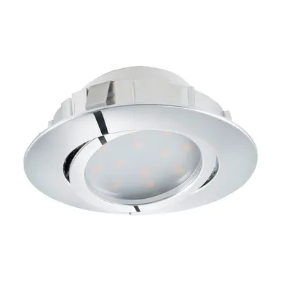 Productafbeelding van EGLO Pineda, inbouwspots, niet vervangbare lampen, LED, 6W, 3000K, chroom