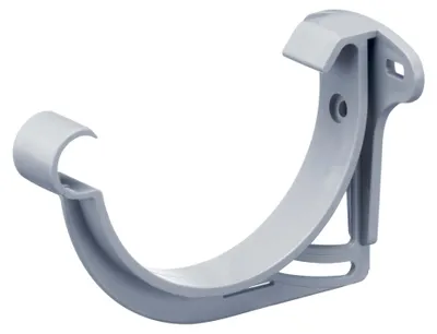 Produktbild von INEFA Stirnbretthalter Dachrinnenhalter halbrund NW100 / 100mm, Grau Rinnenhalter aus PVC, Germany