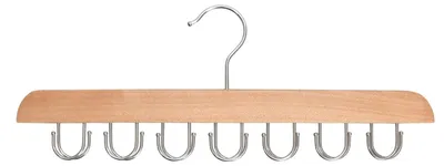 Holz-Riemenhalter, 14 Haken, Organizer für Gürtel & Krawatten