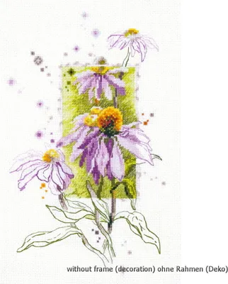 Produktbild von Magic Needle Zweigart Edition Kreuzstichset "Echinazea", Zählmuster, 14x23cm