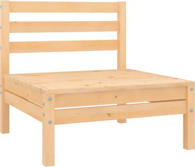 Produktbild von vidaXL Garten-Mittelsofas 2 Stk. Massivholz Kiefer