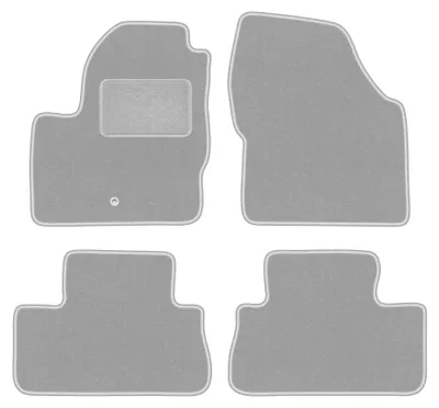 Productafbeelding van Velours automatten voor Land Rover Freelander II 2006-2014 (SUV) – 4-delig, grijs, op maat – Wielganizator OSLO