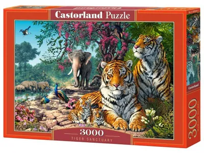 Zdjęcie produktu dla Puzzle 3000 elementów „Rezerwat tygrysów” 300600 Castorland