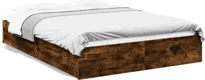 Produktbild von Design Bettgestell mit Schubladen Räuchereiche 160x200cm Holzwerkstoff, Klassische Betten 2024 Neu