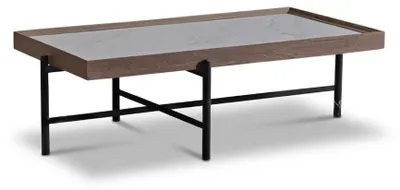 Produktbild von Modernes Ecksofa L-Form & Design Couchtisch Stilvolles Set Grau