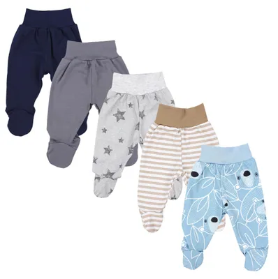 Immagine prodotto di TupTam baby pantaloni unisex con piede colorato confezione da 5, colore: boy 6, taglia: 68