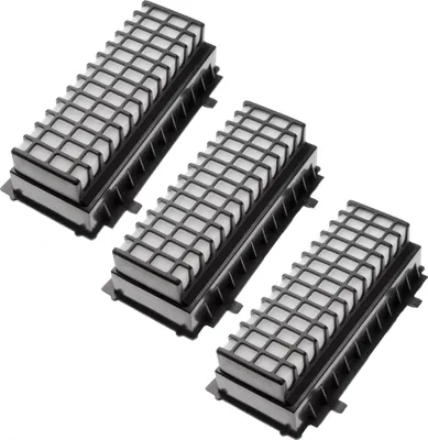 Produktbild von vhbw 3x Staubsaugerfilter kompatibel mit Bosch BGS51230, BGS51261, BGS51410/01, BGS51432, BGS51430, BGS51431/01 Staubsauger - HEPA-Filter Schwarz Weiß