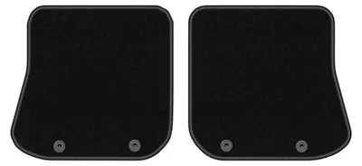 Image de Tapis arrière en moquette pour Audi A4 B5 FL 1999-2001 (berline/break) – 2 pièces, noirs, sur mesure – Wielganizator LUX