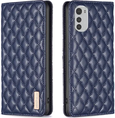 Obrázek produktu pro Pouzdro Moto E32, elegantní kožené flipové pouzdro ve stylu knihy se stojánkem pro Motorola Moto E32 4G Blue