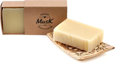 Obrázek produktu pro MUSK Přírodní mýdlo AŽ NA KŮŽI 100 g