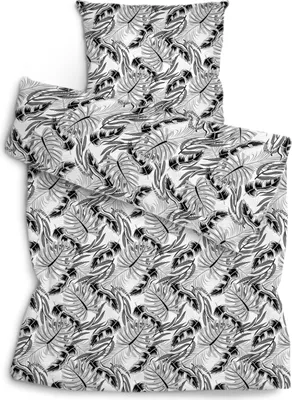 Produktbild von Amilian 2-tlg Set: Bettwäsche 135x200, Kissenbezug: 80x80 cm, 100% Baumwolle, mit Hotelverschluß: weiche Flauschige Bettbezüge, Kopfkissenbezug