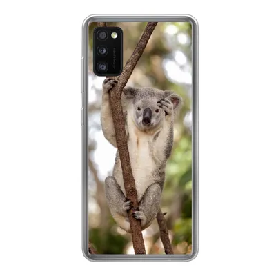 Produktbild von MuchoWow® Handyhülle Schutzhülle Hülle für Samsung Galaxy A41 Koala - Äste - Tier - Kinder - Jungen - Mädchen Silikon Softcase Handy Hülle - Mobiltelefon