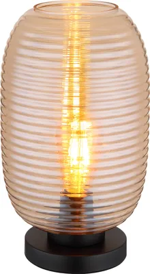 Produktbild von Globo Lighting Tischleuchte Metall schwarz matt, 1x E27