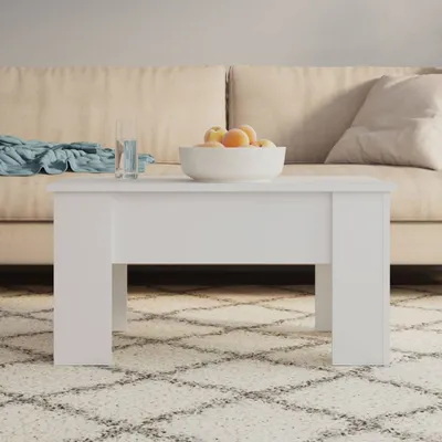 Immagine prodotto di Maison Exclusive - Tavolino bianco 79x49x41 cm Materiale ligneo