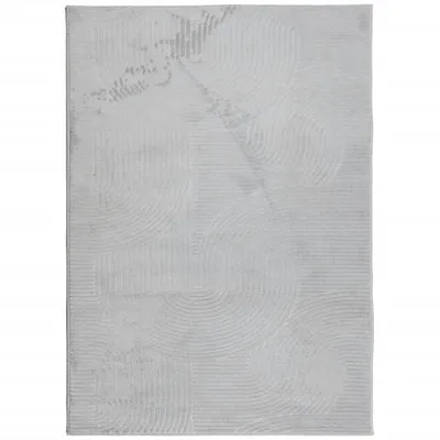 Produktbild von vidaXL Teppich IZA Kurzflor Skandinavischer Look Grau 200x280 cm