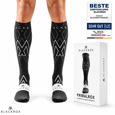 Produktbild von BLACKROX PRIMALROX Kompressionsstrümpfe – Sport Laufen Fitness (S-M (Schuhgröße 37-41))