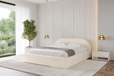 Produktbild von ALTDECOR Polsterbett mit Bettkasten - TIVON-v1 - 180x200 Beige - Bett mit Kopfteil, Boxbett ohne Matratze, Doppelbett mit Stauraum