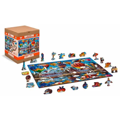 Obrázek produktu pro WOODEN CITY dřevěné puzzle Quiet Travel 2v1, 300 dílků ECO