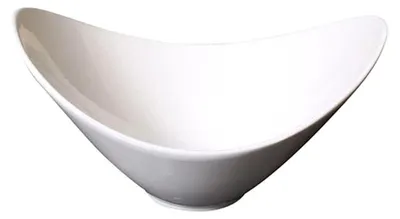 Produktbild von Ovale Schale aus Porzellan in Weiß, Obstschale, Dekorschale, Snackschale